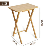 Foldable Bamboo Laptop Table, Bed Tray & Snack Table Portable & Space-Saving V1181-HO0160-NEW