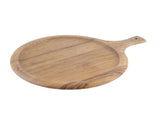 Wooden Pizza Tray Round Pizza Board with Handle Cutting Board Bakeware Kitchen Baking Tools V1294-YM0901-3118200195711