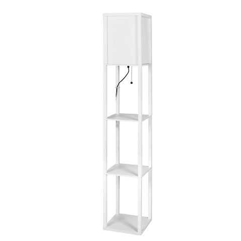 EMITTO Floor Lamp Storage Shelf LED White LI0391-WH