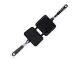 Sandwich Pan, Double-Sided Non-Stick Breakfast Frying Pan, Flat Bottom Panini Maker V1263-JX-2974