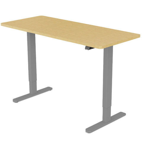 Fortia Sit To Stand Up Standing Desk, 140x60cm, 72-118cm Electric Height Adjustable, 70kg Load, V219-ADKSSTFOWOSV4A