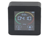 Smart Carbon Dioxide Detector USB Charging Infrared Temperature Humidity Air Quality MonitorBlack V1294-YM0901-3113210119812