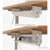 Lifespan Fitness ErgoDesk Automatic Standing Desk 1500mm Cable Management Tray V572-LFDK-EDKWB-150C
