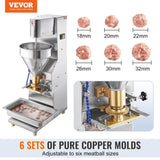 Commercial Meatball Forming Machine, 280 PCs/min Automatic Meatball Maker, 1100W Electric Fish Beef V952-RWJ11KWRWCX0MIGN3V3