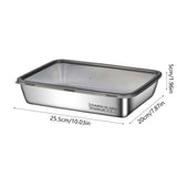 Large Stainless Steel Food Containers, Stainless Steel Dumpling Box, Rectangle Food Storage Box, V1189-WXFWAL-20260319-00575
