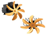 Wood Stove Fan 7 Blade Aluminum Alloy Low Noise Wall Hanging Heat Powered Stove Fan with Fixing Loop V1294-YM0706-3114230124912