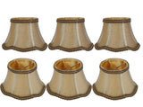 6Pcs Household Fabric Lampshade Table Lamp Cover Accessory for E14 Chandelier Wall Light V1294-YM0901-3119200093911
