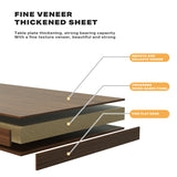 Coffee Table Living Room Accent Oval Table Contemporary Style Leisure Tea Table V488-TBS-BK