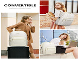 Stylish Laptop Backpack for Women Large Capacity 27L Computer Bag with 15.6 Inch Compartment, USB V1107-CS-XSBJBBBB