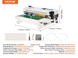 Continuous Bag Band Sealing Machine Horizontal Band Sealer Count Function V952-WSLXFKJTBPQDE7R69V3