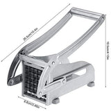 Potato Slicer - Household Manual Potato Slicer Made of Stainless Steel - Cucumber Slicer V1189-HB003ZSSH00005