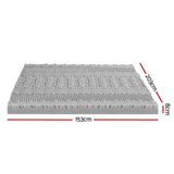 Giselle Bedding 8cm Memory Foam Mattress Topper 7-Zone Graphite Queen MATTRESS-TOP-7Z-8-GY-Q