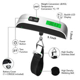 Portable Digital Luggage Scale Accurate Weighing, 5.07"*1.18" Compact and Lightweight Travel Scale V1366-AZ2-W-11552