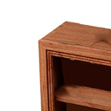Wood Mini Figure Display Cabinet Display Shelf Miniature Display Case for Memorabilia Valuable V1294-YM0901-3117240224011