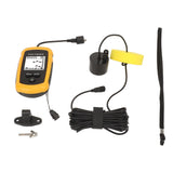 Portable Fish Depth Finder LCD Display Handheld Fish Finder 200khz Sonar Frequency Castable Kayak V1294-YM0901-3113240004311