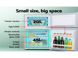 Glacio 65L Portable Fridge Freezer Bar Upright 12V/24V/240V Camping Caravan PFN-F-65-D-SI