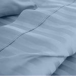 KENSINGTON 1200TC COTTON SHEET SET IN STRIPE-KING - CHAMBRAY ABM-202144