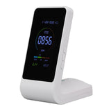 CO2 Monitor Carbon Dioxide Detect Indoor Air Quality Monitor Temperature Humidity Detection White V1294-YM3111220256511-0421