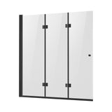 VEVOR Bathtub Shower Door 1295 x 1422 mm Frameless Foldable Tub Shower Door V952-PFYGM51W58HI1W5H9V0