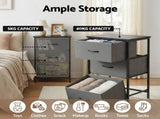 Artiss Chest of 3 Drawers Storage Dresser Tallboy Grey DIY-CDR-3D-GY