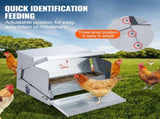 VEVOR Automatic Chicken Feeder Galvanized Steel Poultry Feeder 25 lb 10 Chickens V952-JQWLQ25LBS00D0C1ZV0