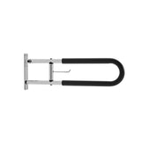 Toilet Safety Rail, 76.5 cm U-Shaped Handicap Bar, Foldable Senior Safety Pole, Flip Up Toilet V952-CSFSWZTKFZ305ODGSV0