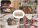 25Pcs Beige Wooden Craft Sticks Natural Wood Craft Supplies for Ornament Making and Creative V1192-AZ-W-22524
