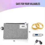 2Pcs Lockable KOSMCCOMoney Bags Nylon Lock Bank Bag Coin Bag,Storage Cash Bag for V1366-AZ2-W-16213