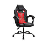 Artiss 2 Point Massage Gaming Office Chair PU Leather Red MOC-R16-2P-BK-RD