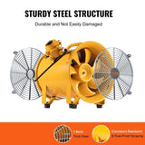 Portable Ventilator, 304.8mm/12inch Heavy Duty Cylinder Fan, 550W Strong Shop Exhaust Fan 2500CFM, V952-FBGSZ550W12INQAWHV3