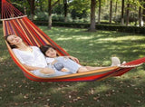Portable Camping Hammock, Lightweight Fabric Hanging Bed for Backpacking, Beach, Patio, Backyard, V1189-LC-AMZ-00061