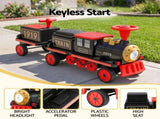 Rigo Kids Ride on Car Train 12V Electric Toy 2 Seater 136cm RCAR-TRAIN-SET-RD