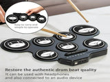 Portable Roll-Up Electronic Drum Seven Pads with Realistic Feel, Silent Practice, Foldable and Easy V1232-BXDZG-001