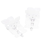 White Garden Fence Door Hinge Carbon Steel Fence Gate Hinge Hardware Accessory for Door V1294-YM0901-3114210090611