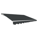 Outdoor Folding Arm Awning Retractable Sunshade Canopy Grey 5.0m x 2.5m V63-842771