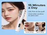 Electric EMS Microcurrent Facial Roller - 3-Level V-Face Contouring Device - Rechargeable Skin V888-ELOSUNG57277