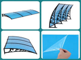 Instahut Window Door Awning 1mx3m Blue AWN-PC6-1X3-BL