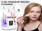 3-in-1 Electric Makeup Brush Cleaner & Dryer Touchscreen Control, UV Sanitizing, 5-Min Auto Clean, V1107-CS-HZPQXQ
