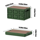 Folding Camping Storage Box Portable Outdoor Storage Chest 20L Capacity Stackable Multifunctional V1370-AZ4-09191
