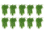 10PCS Artificial Hanging Plants Plastic Persian Fern Vines Fake Greenery Plants for Indoor Outdoor V1294-YM0901-3115240058611
