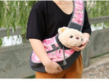 Size L Blue Dog Pattern Lightweight Single Shoulder Pet Sling Bag - Stylish Durable Oxford Fabric V888-ELOSUNG17341