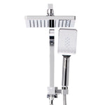 Cefito 8'' Rain Shower Head Set Handheld Square High Pressure Chrome SHOWER-A2-SQ-8-SI