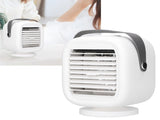 190ml Humidification Air Cooler USB Charging 120&deg Shaking Head Cooling Fan for Home OfficeWhite V1294-YM0721-3113210025511