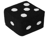 Foot Stool Soft Comfortable Simple Warm Sturdy Base Cube Stool for Home Living Room Bedroom Black V1294-YM0521-3116230003014