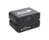 Compact 1080P USB3.0 to HDMI-compatibleVGA Adapter Video Converter for Laptop Computer Black V1263-JX-1063