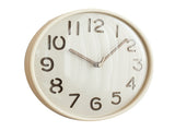 12 Inch Wooden Wall Clock Silent Non Ticking Wall Clock Battery Operated Round for Kitchen Home V1294-YM0901-3115240110411