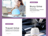 3-piece Office Comfort Gift Bundle Set White Aromatherapy Diffuser, White Self-Stirring Cup & V888-ELOSUNG53459