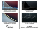 RED TRACK 3x3m Premium Pop Up Gazebo Marquee, Patented Steel Cable Canopy Support System, Wheeled V219-OTDGZWRT33KB