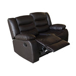 3+2+1 Seater Recliner Sofa In Faux Leather Lounge Couch in Black V43-SET-FAN-3+2+1-BL