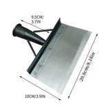 Multifunctional Garden Shovel with Long Handle, Heavy Duty Steel Flat Spade for Yard Weeding, Ice V1369-AZ3-W-22466